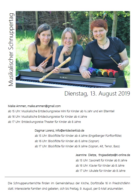 2019-08 Musikalischer Schnuppertag